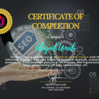 SEO Training Certificate