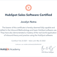 Hubspot Sales Software Certificate