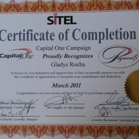 Capital One Financial Corporation Certificate