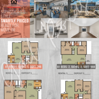 Apartment floor plan flyer 2