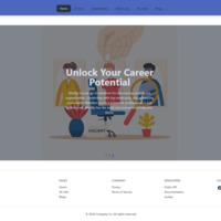Job listing site with role filters and modern UI.
