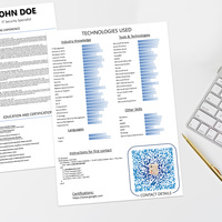 Creative and active clickable CV - not mine resume