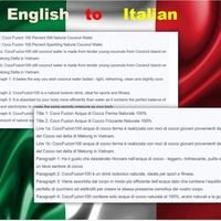 English to Italian