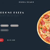 pizza restaurant web design ( Figma )