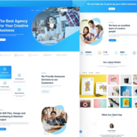 Digital agency home page design