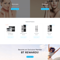 Beauty product eCommerce website design, and html/css build