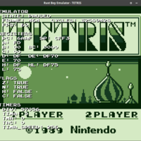 RustBoy running Tetris with on-screen Debugger