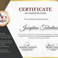 E-Commerce Bookkeeping Training  Certificate