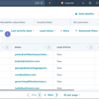 Managing clients on HubSpot CRM