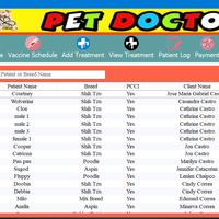 Desktop Program that I made for a local vet clinic