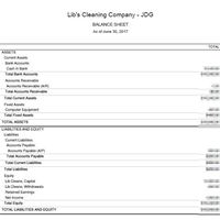 Quickbooks Online Balance Sheet