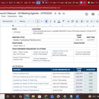 Team Meeting Planning & Agenda