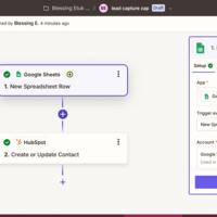 Lead capture automation via zapier