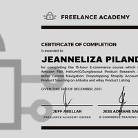 Ecommerce Training Certificate