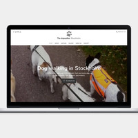 The Dogwalker website design