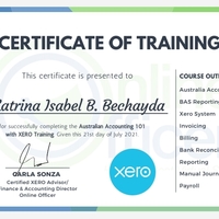 XERO ACCOUNTING TRAINING CERTIFICATE