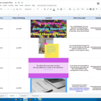 Content Plan in Google Sheets