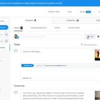 Scheduling post using Buffer