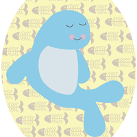 Cute, whimsical digital vector illustration