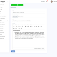 Manage user dashboard from Admin