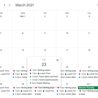 Calendar Management